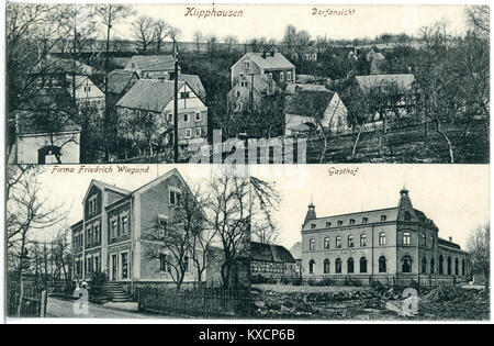 20209-Klipphausen 1916-Ortsansicht Gasthof-Brück & Sohn und Kunstverlag Banque D'Images