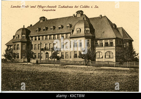 21477-Colditz-1920-Pflegeanstalt Zschadrass - Lungenheim-Brück & Sohn Kunstverlag Banque D'Images