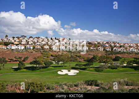 Monarch Beach Liens privé de golf, piste cyclable, à Salt Creek Beach Dana Point Orange County en Californie Banque D'Images