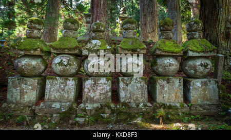 Cimetière Okunoin Temple avec salon à Koyasan (Mt. Koya) à Wakayama Wakayama, Japon - le 29 octobre : Temple Okunoin à Wakayama, Japon, le 29 octobre Banque D'Images