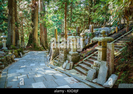 Cimetière Okunoin Temple avec salon à Koyasan (Mt. Koya) à Wakayama Wakayama, Japon - le 29 octobre : Temple Okunoin à Wakayama, Japon, le 29 octobre Banque D'Images