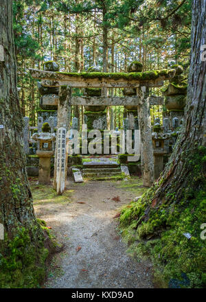 Cimetière Okunoin Temple avec salon à Koyasan (Mt. Koya) à Wakayama Wakayama, Japon - le 29 octobre : Temple Okunoin à Wakayama, Japon, le 29 octobre Banque D'Images