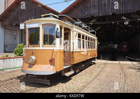 PORTO, PORTUGAL - 02 juillet : Museu do Carro Electrico (Tram Museum) le 02 juillet 2014 à Porto, Portugal Banque D'Images