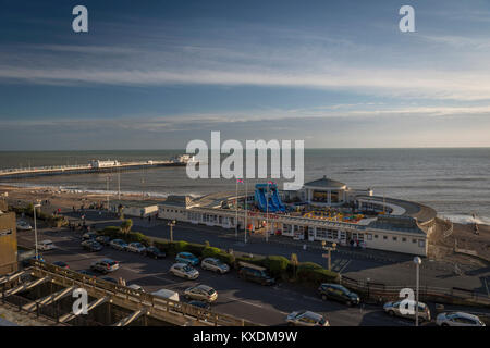 Le Lido sur front de Worthing, West Sussex, UK Banque D'Images