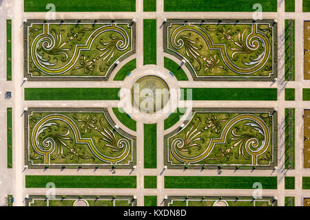 Jardin Baroque, broderie d'art horticole, Großer Garten, Herrenhäuser Gärten, Hanovre, Basse-Saxe, Allemagne Banque D'Images