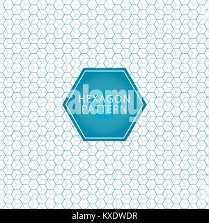 Géométrique abstrait bleu, gris motif hexagonal se chevauchent. arrière-plan des éléments technologiques. Vector illustration Illustration de Vecteur