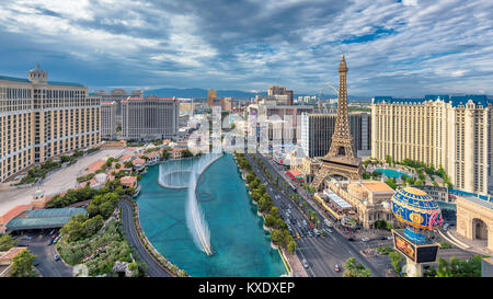 Strip de Las Vegas skyline Banque D'Images