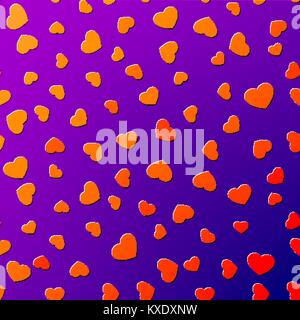 Vive lumineuse hearts background illustration pour la conception Illustration de Vecteur