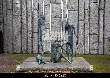 Edward Delaney's Famine Memorial, Saint Stephen's Green, Dublin, Irlande Banque D'Images