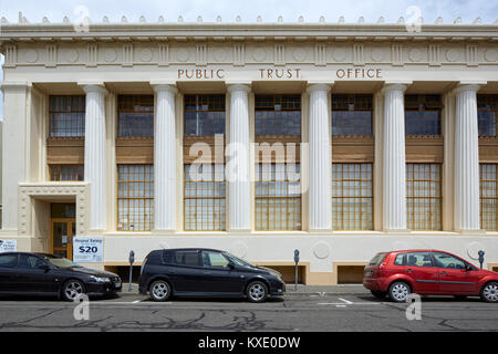 La confiance du public office building, Tennyson Street, Napier, Nouvelle-Zélande Banque D'Images