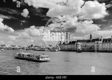 Tamise et London Eye © Sauriêl Ltd | Samantha | Scholl | www.saurielcreative.com fb.com/SaurielPhotography Banque D'Images