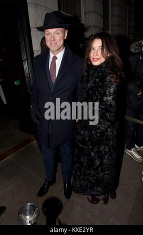 La photo doit être crédité ©Presse Alpha 079965 08/01/2018 Gary Kemp et Lauren Femme LFWM 2018 GQ Dîner à Berners Tavern Londres Banque D'Images