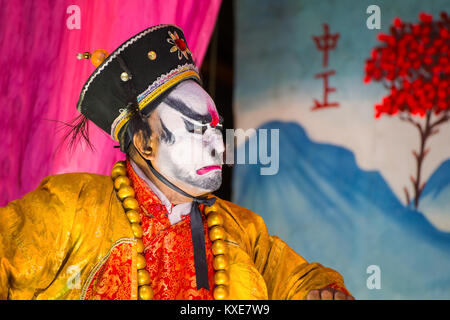 BANGKOK, THAÏLANDE - 17 janvier 2016 opéra chinois : pour une célébration du Nouvel An lunaire chinois à un culte Banque D'Images