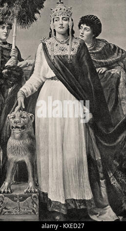 Théodora, c. 500 - 548, l'impératrice de l'Empire Romain, la peinture par Valentine Cameron Famille Prinsep Banque D'Images