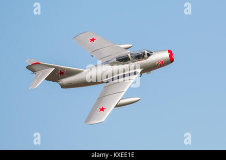 Mikoyan-Gurevich MiG-15 Airshow 2015, Yorkshire, Church Fenton Banque D'Images