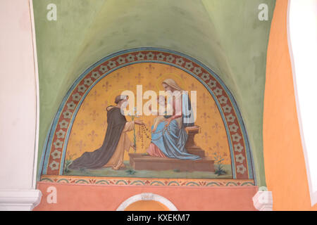 Alexis douce de la salle - Chapelle de la sainte Vierge de l'église de Pollionnay Banque D'Images