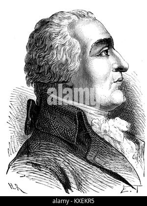 Cette gravure de 1889 représente Louis Philippe d'Orléans, dit Philippe égalité, duc d'Orléans, qui joua un rôle important pendant la Révolution française et devint plus tard une figure historique controversée. Banque D'Images