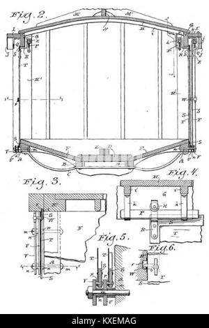 1891 wagon Brasserie Abresch dessin de brevet (2) Banque D'Images