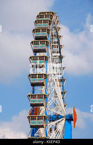 L'Oktoberfest, Grande Roue, Wiesn, Munich, Haute-Bavière, Bavière, Allemagne Banque D'Images