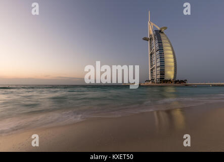 L'hôtel de 7 étoiles Burj Al Arab Banque D'Images