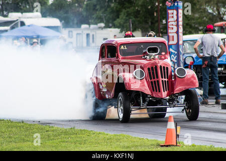 Ressortissants nostalgie à Beaver Springs dragway Florida Banque D'Images