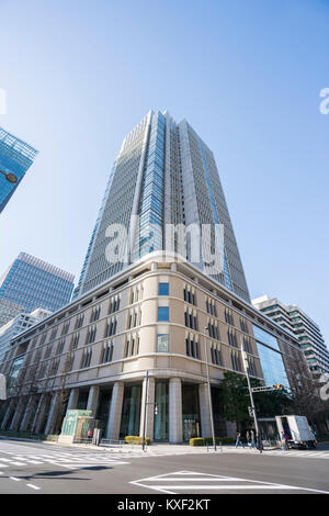 L'extérieur de l'immeuble Shin-Marunouchi, Chiyoda-Ku, Tokyo, Japon Banque D'Images