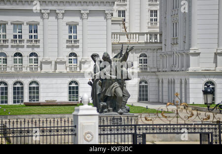 Chambre de gouvernement de Macédoine (Vlada Na Republika Makedonija), Skopje Banque D'Images