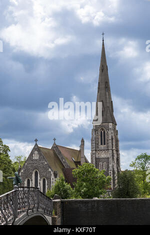 L'église Saint Alban (Den engelske kirke) à Copenhague, Danemark, Europe Banque D'Images