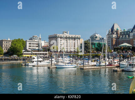 Victoria Harbour est un port maritime, port, aéroport hydravions et situé dans la ville canadienne de Victoria, en Colombie-Britannique. Banque D'Images