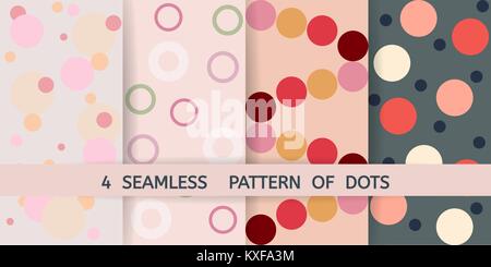 Ensemble de quatre points avec motif transparent vecteur pour les textiles ou tissus Illustration de Vecteur