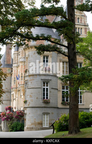 Chateau à Bagnoles de l'Orne France Banque D'Images