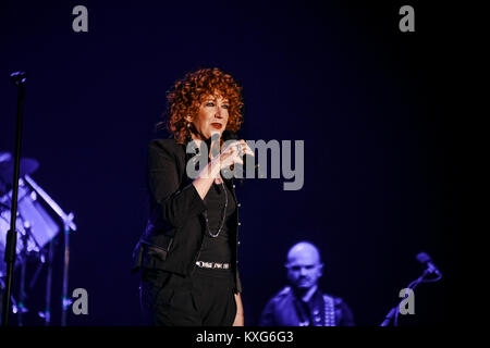 Bologne, Teatro Euroauditorium 09.01.2018. Fiorella Mannoia effectuant en tournée Il Combattente Luigi Rizzo Crédit/Alamy Live News Banque D'Images