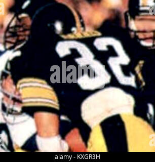 1986 Jeno's Pizza - 46 - Terry Bradshaw (Franco Harris récolte) Banque D'Images