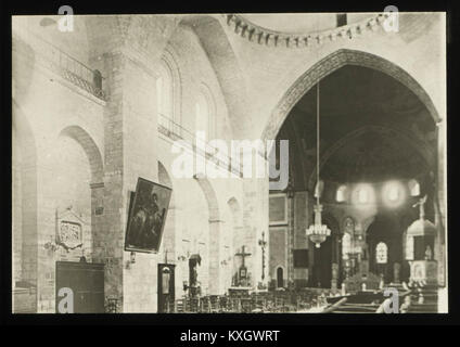 L'abbaye Sainte-Marie de Souillac dans le Lot, France, documentée par J.-A. Brutails est réputé pour sa sculpture romane, ses sculptures détaillées et son architecture ecclésiastique médiévale. Banque D'Images