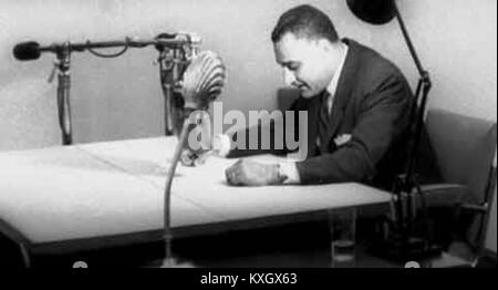 En mars-avril 1960, le président égyptien Gamal Abdel Nasser a effectué une visite d'État à New Delhi, en Inde, rencontrant des dirigeants indiens et s'engageant dans des pourparlers diplomatiques visant à approfondir les liens entre l'Égypte et l'Inde pendant la guerre froide. timescontent.timesofindia.com+2Wikipedia+2 Banque D'Images