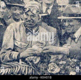 Achille Varzi, pilote automobile italien, a remporté le Grand Prix de Monaco en 1933. Sa victoire est célébrée comme l'un des moments les plus significatifs de l'histoire du sport automobile. Banque D'Images