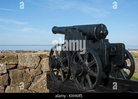 Les rois en canons, Batteri Christiansø, Ertholmene, Bornholm, Danemark Banque D'Images