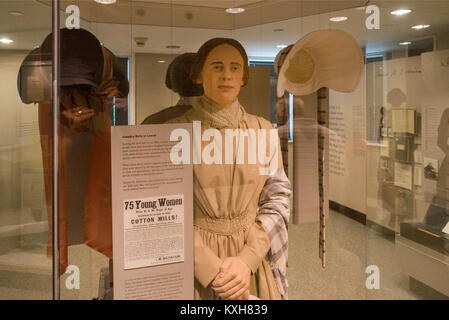 Boott Cotton Mills Museum Lowell MA Banque D'Images