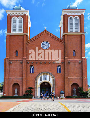 NAGASAKI, JAPON - le 14 novembre : la cathédrale Urakami à Nagasaki, Japon le 14 novembre 2013. Cathédrale St Mary, souvent connu sous le nom de Cathédrale Urakami, démo Banque D'Images