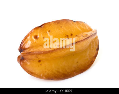 Averrhoa carambola in front of white background Banque D'Images