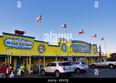 AMARILLO, TEXAS - 20 juillet : Big Texan Steak Ranch, célèbre restaurant steakhouse et motel situé à Amarillo, Texas, le 20 juillet 2017. Banque D'Images