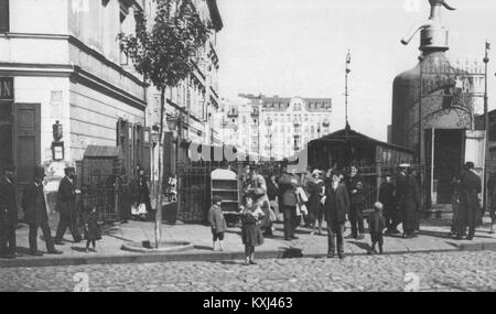 Bazar Różyckiego przed wojną acceuil od strony ul. Targowej Banque D'Images