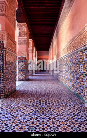 Musée de Marrakech Couloir Banque D'Images