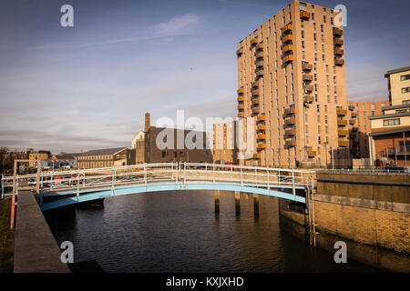 La régénération en aboyant le long de la rivière Roding, Londres UK 2016 Banque D'Images