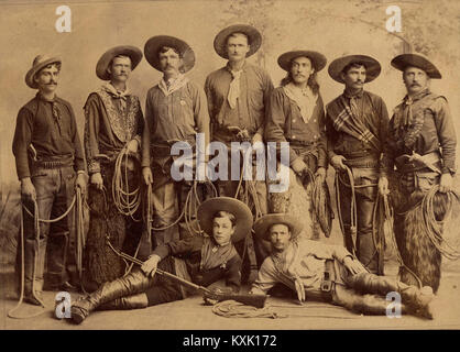 Cast du Buffalo Bill's Wild West Show Banque D'Images