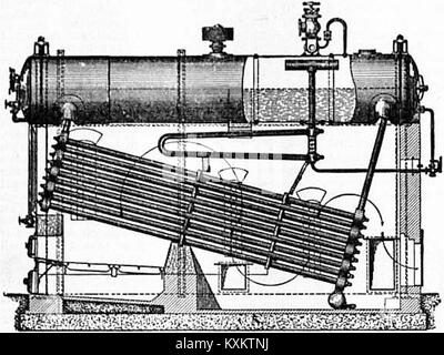 Babcock & Wilcox - Chaudière à tubes d'EAU CUMULUS - Britannica - Fig. 11 Banque D'Images