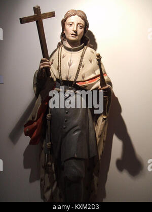 Becerril de Campos - Iglesia-Museo de Santa María - San Luis Rey de Francia, anom XVIII Banque D'Images