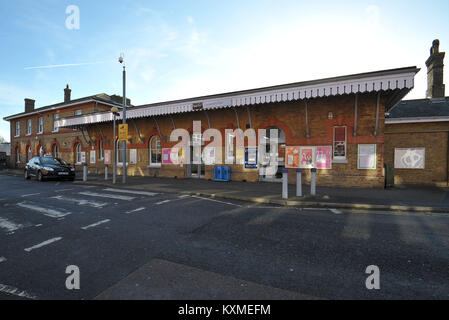 Stock photo de Canterbury East rail station à Canterbury, Kent. Banque D'Images