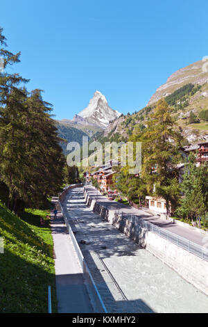 La ville de ski : Zermatt, Suisse Banque D'Images