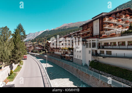 La ville de ski : Zermatt, Suisse Banque D'Images